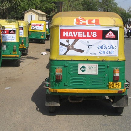 Auto Rickshaw Advertising for Harvell's